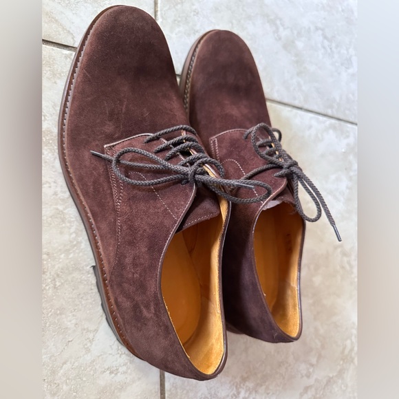 Brunate Mens Brown Suede Oxford Made in Italy - Picture 7 of 7